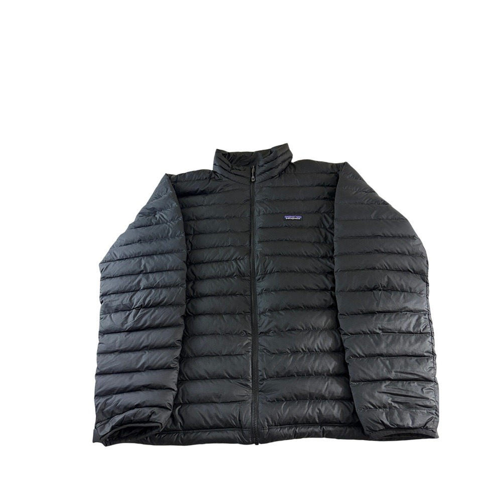 Patagonia Down Sweater Jacket Mens XL Black Puffer Full Zip 84674 FA15 800-Fill